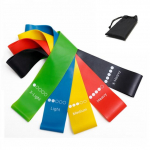 TPE atsparumo juostos Fitneso rinkinys Guminės kilpos juostos Jėgos lavinimo treniruočių i&scaron;plėtimas Jogos treniruoklių salės įranga Elastinė guminė kilpa 5 Pcs