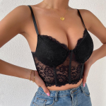 Nauji moteri&scaron;ki mados seksualūs nėrinių apatiniai mar&scaron;kiniai perspektyvus korsetinis apatinis trikotažas XS