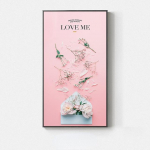 Nordic Fresh Roses Rožinė drobė Tapyba Balta Plakatai Spausdinti &Scaron;iuolaikinis grožis Dekoro Sienų Meno Nuotraukos Svetainės miegamojo koridoriui 20cm&times;40cm NoFrame