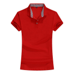 GDS P003 40 vnt plonos perlinės languotos apykaklės moteri&scaron;kas polo S