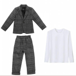 Performance Dress berniukų kostiumų rinkinys Laisvalaikio kostiumas Slim Fit vaiki&scaron;kas trijų dalių drabužis
