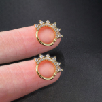 2 vnt Nerūdijančio plieno cirkonio Minimalūs auskarai Auskarai Moteri&scaron;ki Vyri&scaron;ki Helix Tragus Kremzlės Kremzlės Daith Auskarų vėrimo papuo&scaron;alai