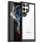 Skaidrus kietas kompiuterio galinis dėklas, skirtas Samsung Galaxy S23 S22 Ultra fotoaparato objektyvo apsauginis mink&scaron;tas TPU buferio skaidrus dangtelis, skirtas Galaxy A53 A23 For Galaxy S22