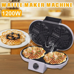 1200 W 220 V vaflinis aparatas vaflių virimo aparatas buitinis elektrinis pyragas, skirtas rudiesiems mai&scaron;ams ir kitiems ne&scaron;iojamiems pusryčių pietų užkandžiams