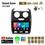 Automobilinis radijas Android, skirtas Renault Duster 2015&ndash;2020, skirtas LADA Largus 2021 Multimedijos grotuvas Navigacija GPS WIFI Carplay 2+32GB