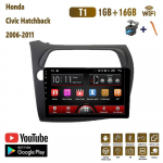 Belaidis automobilio radijas &bdquo;Carplay&ldquo;, skirtas &bdquo;Honda Civic&ldquo; hečbekui 2006&ndash;2011 m. &bdquo;Android&ldquo; daugialypės terpės vaizdo grotuvas GPS navigacija WIFI 2+32 GB