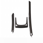 3pcs ABS For BMW X1 F48 2016- Car Armrest Box side Decoration Strips Trim as picture black