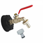 BC bako adapteris IBC bako bako i&scaron;leidimo adapteris S60X6 prie žalvarinio sodo čiaupo su 1/2 colio žarnos jungtimi Alyvos kuro vanduo