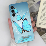 Samsung S20 S21 FE S22 S23+ Ultra S10 S11+ Note10 lite Case Fashion Butterfly skaidrus mink&scaron;tas silikonas, skirtas Samsung Galaxy Funda Coque buferiui Samsung M21S