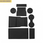 Free shipping for tesla model 3 2018  gate slot cup mat storage model 8PCS car 8PCS black