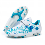 28-39 vaiki&scaron;ki futbolo batai nuo slydimo PVC TF Merry Stick Botter berniukų varžybų futbolo batai 28 mėlyna/balta