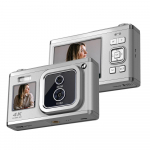 Andoer 2,88 colio ne&scaron;iojamasis skaitmeninis fotoaparatas, kompakti&scaron;kas fotoaparatas 50 MP 4K Ultra HD 16x priartinantis automatinis fokusavimas
