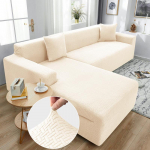 Žakardinis tamprus sofos užvalkalas spandex elastiniai sekcijiniai sofos užvalkalai svetainei Chaise Longue sofos užvalkalas 1/2/3/4 vietų 1Pc 3-seat 190-230cm