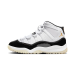 Air Jordan 11 Retro PS Gratitude / Defining Moments Vaikams Sportbačiai Balti Juodi Metaliniai-Auksiniai 378039-170 28