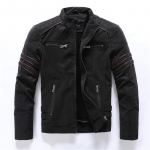 Odinė striukė Biker Riding Suit Skrydžio kostiumas Kasdienis vyri&scaron;kas odinis striukė 3XL