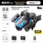 K911 SE GPS 4K Drone Profesionalus kliūčių i&scaron;vengimas 8K DualHD kamera 5G be&scaron;epetėlis variklis sulankstomas keturkopteris Dovanos žaislai