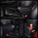 Porankis Peugeot 301 Skirtas Citroen C-Elysee Car Porankis Box Centrinė Konsolė Sandėliavimo specialus patobulinimas juoda