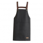 Vandeniui atspari vandeniui rankų valymo prijuostė, skirta restoranui Lengva žalia prijuostė Mada, didelė ki&scaron;enė, daugkartinio naudojimo juoda