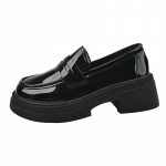Moteri&scaron;ki &bdquo;Fashion Pumps Slip on Slip on Square Heels&ldquo; apvalūs &bdquo;Oxford&ldquo; batai, skirti moteri&scaron;kos masyvios odos platformos didelio dydžio batai 35