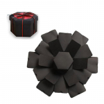 NAUJA Nuotraukų albumo dėžutė PASIDARYK PATS Scrapbook Miela staigmena Sprogimo atminties porų dėžutė Dovana Diena Meilė Val B3V1 black- 42*39.3CM