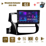 icreative &bdquo;Android&ldquo; automobilio radijo daugialypės terpės vaizdo grotuvas, skirtas &bdquo;Mitsubishi Outlander 2012-2018&ldquo; su mygtuko rankenėle &bdquo;Carplay WiFi BT 2 Din 2+32GB&ldquo;
