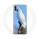 Coque pour Samsung Galaxy A70 Cacato&egrave;s Perroquets blanc Oiseaux