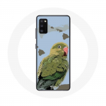 Coque pour Samsung Galaxy S20 Perruches Oiseaux vert žalia