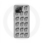 Coque pour Xiaomi Mi 11 Lite Statue fond gris