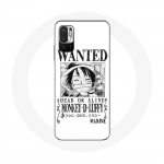 Coque pour Xiaomi Redmi Note 10T 5G One Piece Manga affiche de recherche Blanche