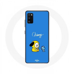 Coque pour Oppo A16 Bangtan BTS BT21 Chimmy Jimin Fond Bleu