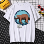 Kawaii Sleeping Sloth Personality Graphic Mar&scaron;kinėliai Unisex Moteri&scaron;ki Mieli Anime Vir&scaron;utiniai Kvėpuojantys Patogūs Mar&scaron;kinėliai Vasariniai Oversize mar&scaron;kinėliai 4XL