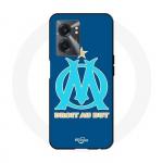 Coque Realme V23 logo om olympique de marseille bleu Fond - Maniacase mėlyna