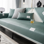 Vėsinanti rotango sofos pagalvėlė vasarinė neslystanti ledinė &scaron;ilko vasarinė kiliminė pagalvėlė vasarinė paprasta vėsioji sofos užvalkalas slydimas ledo padėklas 60*60cm