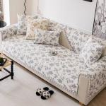 Europa &Scaron;enilinė Sofa Rank&scaron;luostis Žakardinis Sofa Komplektas Keturų Sezonų Sofa Užvalkalai Svetainei Sekcijinei Sofai Atlo&scaron;as Porankis Pagalvėlė 110x110cm 1pcs