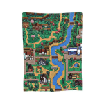 Stardew Valley Miesto žemėlapis Antklodės Mink&scaron;tos &Scaron;iltos Flanelinės Antklodės Patalynė lovai Svetainė Piknikas Kelionės Namų Sofa