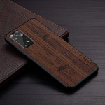 Dėklas skirtas Xiaomi Redmi Note 12 Pro 4G (netinka 5G) funda bambuko medžio ra&scaron;tas Odinis užvalkalas Prabangus redmi note 12 pro 4g dėklui redmi note 12 pro 4G ruda
