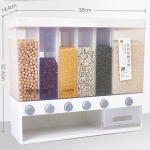 WTEMPO buitinis virtuvės ryžių kibiras, atsparus vabzdžiams, atsparus drėgmei, sandarus, sutir&scaron;tintas daugiafunkcinis klasifikavimas Įvairių grūdų ryžių stiklainis