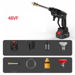 10000 mAh belaidis auk&scaron;to slėgio plovimo įrenginys pur&scaron;kiamas vandens pistoletas automobilių plovimo slėginis vandens purk&scaron;tukų valymo ma&scaron;ina 96VF