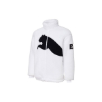 Puma Sherpa Contrast Big Logo Fleece &scaron;ilta striukė Vyri&scaron;ki vir&scaron;utiniai drabužiai, balta 848418-02 M