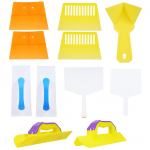 11 vnt. gipso kartono kampų įrankių rinkinys vidinių ir i&scaron;orinių kampų glaistyklė plastmasinis gipso kartono kampų grandiklis 11 Pcs