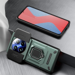 KEYSION Atsparus smūgiams dėklas, skirtas Realme 12 Pro+ 5G 12+ 5G slankiojančios kameros objektyvo apsauginis žiedas, telefono dangtelis, skirtas OPPO Realme 12+ 5G for Realme12 Plus 5G pilka spalva
