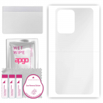 apgo Ultra Clear Protective Skin Sticker for the back compatible with Vivo Y11 2023, Wrap Film, Hydrogel Film, Flexible, Soft TPU with positioning lay