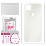 apgo MATTE Protective Skin Sticker for the back compatible with ZTE Blade 10 Smart, Wrap Film, Hydrogel Film, Flexible, Soft TPU with positioning laye