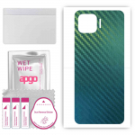 apgo Protective Skin Sticker for the back compatible with Oppo Reno4 F, Wrap Film, Foil, Vinyl - Pattern Carbon Chameleon CAKA1