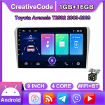 Skirta Toyota Avensis T250 2 2003-2009 Carplay Android Car Radio GPS Navigation 2din 1+16GB