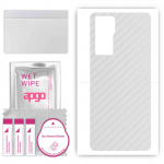 apgo Protective Skin Sticker for the back compatible with ZTE Axon 30s, Wrap Film, Foil, Vinyl - Pattern Transparent Carbon