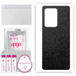 apgo Protective Skin Sticker for the back compatible with Meizu 18 Pro, Wrap Film, Foil, Vinyl - Pattern Black Honeycomb