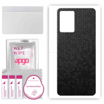apgo Protective Skin Sticker for the back compatible with Vivo Y33e, Wrap Film, Foil, Vinyl - Pattern Black Honeycomb