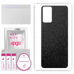 apgo Protective Skin Sticker for the back compatible with Infinix Hot 12i, Wrap Film, Foil, Vinyl - Pattern Black Honeycomb