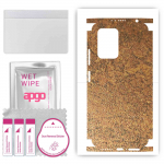 apgo Protective Skin Sticker for the back+sides compatible with Xiaomi Poco X4 GT, Full Wrap Film, Foil, Vinyl - Pattern Rusty Copper